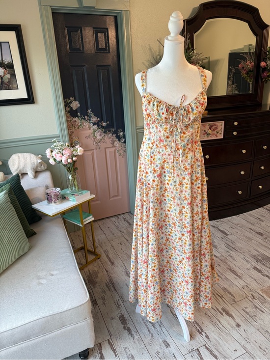 Petal & Pup Dresses & Skirts - NWOT Petal & Pup Cream Floral-Accented Sundress